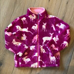Hatley Pink and Purple Fleece Jacket